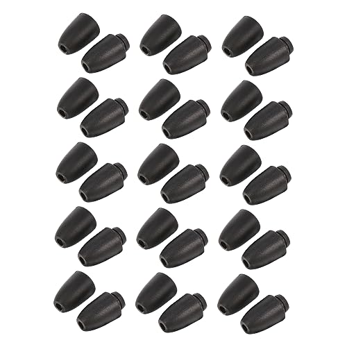 SEWACC 60 Paare Stabile Kunststoff Sicherheitsverschlüsse für Schmuck Diy Leichte Robuste Armband Verschlüsse Große Schwarze Kordelverbinder für Bastelprojekte und Lanyard Verbindungen SEWACC 60 Paare Stabile Kunststoff Sicherheitsverschlüsse für Schmuck Diy Leichte Robuste Armband Verschlüsse Große Schwarze Kordelverbinder für Bastelprojekte und Lanyard Verbindungen von SEWACC