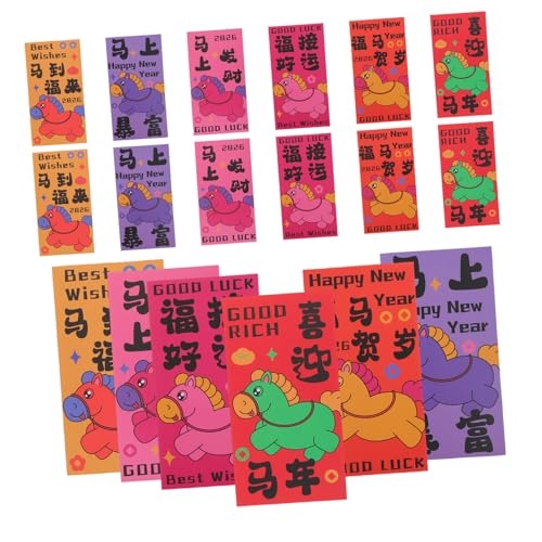 SEWACC 60 Stück Celebrations Ets – Bargeld Jahr Frühling Element Familie Traditionelles Papier Rot Neue Zusammenkünfte Chinesisches Monddesign Et Umschläge Festival Festlicher Geburtstag von SEWACC