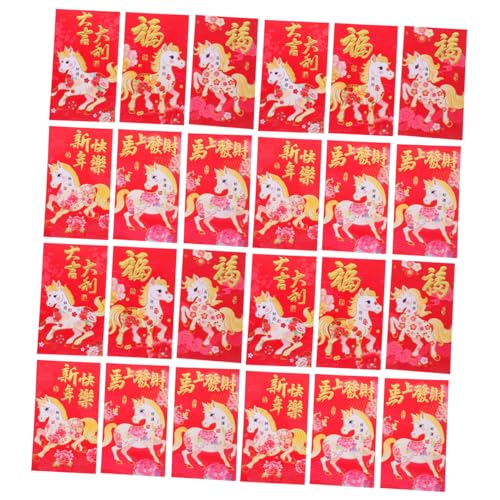 SEWACC 60 Stück Chinesische Honbao Jahr Des Pferdes Traditionelle Rote Umschläge Große Kapazität für Bargeld und Karten Festliche Lunar Year Hong Bao für Frühlingsfest und Feiern SEWACC 60 Stück Chinesische Honbao Jahr Des Pferdes Traditionelle Rote Umschläge Große Kapazität für Bargeld und Karten Festliche Lunar Year Hong Bao für Frühlingsfest und Feiern von SEWACC