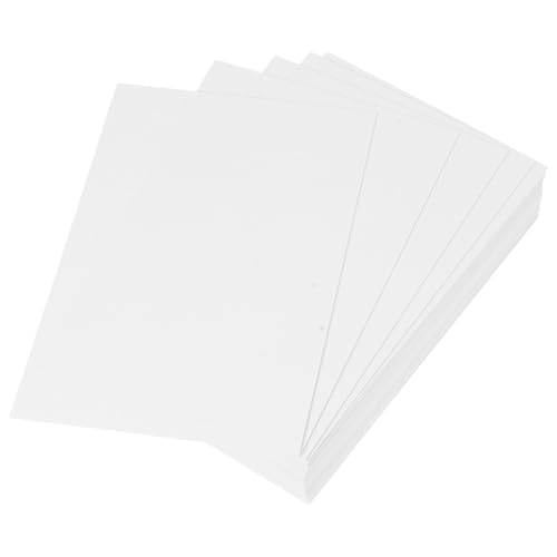 SEWACC 60 Stück Doppelseitige leere Karte Karten leer Kartenvorrat leere Karteikarten Lernen leere Notizkarten Speicherkarten leere Kartonkarten leere Karten Papier Weiß von SEWACC