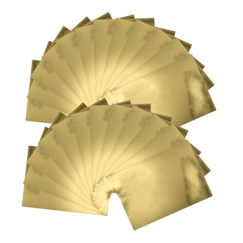 SEWACC 60 Stück Glänzendes Origami Papier für Diy Metallic Bastelpapier Gold Hochwertige Folienblätter für Kinderhandarbeiten und Kreative Projekte von SEWACC