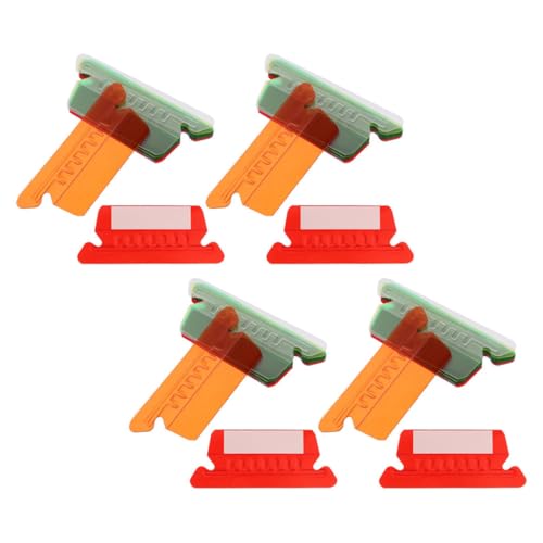 SEWACC 60 Stück Hängende Aktenordner Tabs Bunten Farben aus Robustem Kunststoff für Optimale Identifikation für Büro und Hotelzimmernummern von SEWACC
