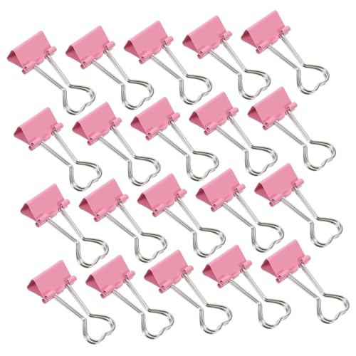 SEWACC 60 Stück Herzförmige Binder Clips mit Langem Kreative Kleine Papierklemmen in Zuverlässiger Halt für Büro Schule und Zuhause Niedliche Herz-design Büroklammern von SEWACC
