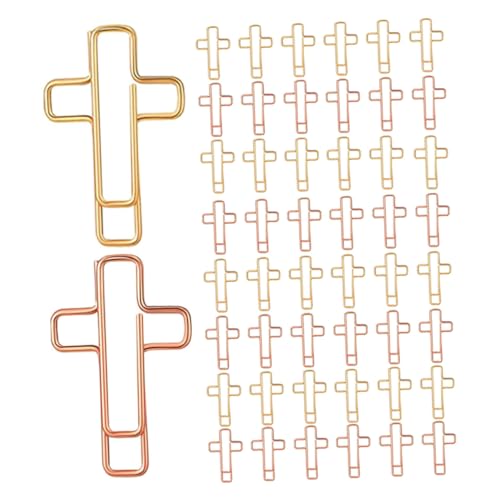 SEWACC 60 Stück Kreuz Büroklammern Gold und Roségold Symbolische Lesezeichenclips für Bibel Journal und Studienmaterial Praktische Dokumentenhalter für Organisation und Notizen SEWACC 60 Stück Kreuz Büroklammern Gold und Roségold Symbolische Lesezeichenclips für Bibel Journal und Studienmaterial Praktische Dokumentenhalter für Organisation und Notizen von SEWACC