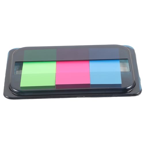 SEWACC 60 Stück Neon Haftnotizen Selbstklebend Farbige Page Marker in Neonfarben Transparent Beschriftbar für Bücher Dokumente Büro Schule zum Markieren und Hervorheben von SEWACC