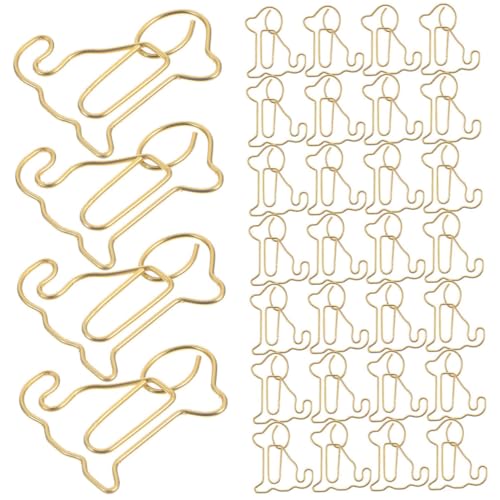 SEWACC 60 Stück Niedliche Büroklammern Hund Form aus Metall Dekorative Scrapbook Paperclips Multifunktionale Lesezeichen und Büroklammern für Büro Schule und Zuhause SEWACC 60 Stück Niedliche Büroklammern Hund Form aus Metall Dekorative Scrapbook Paperclips Multifunktionale Lesezeichen und Büroklammern für Büro Schule und Zuhause von SEWACC