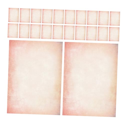 SEWACC 60 Stück Retro Briefpapier Doppelseitig Bedruckbar Vintage Antikes Pergamentpapier für Diy Journale Einladungen Ankündigungen Poesie Basteln von SEWACC