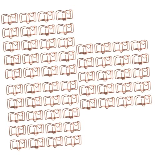 SEWACC 60 Stück Roségoldene Buchförmige Büroklammern aus Lustige Lesezeichen Clips Stabile Multifunktions Klammern für Fotos Notizen und Tickets SEWACC 60 Stück Roségoldene Buchförmige Büroklammern aus Lustige Lesezeichen Clips Stabile Multifunktions Klammern für Fotos Notizen und Tickets von SEWACC