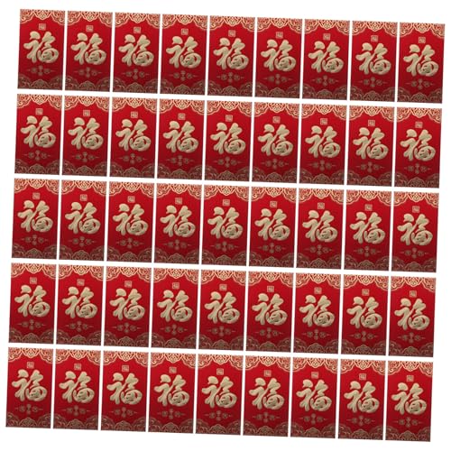 SEWACC 60 Stück Rote Umschläge Jahr Des Pferdes Glücksgeldumschläge Chinesisches Neujahrsfest Frühlingsfest Geschenkumschläge Hochzeit Geburtstag Festtagsdekor von SEWACC