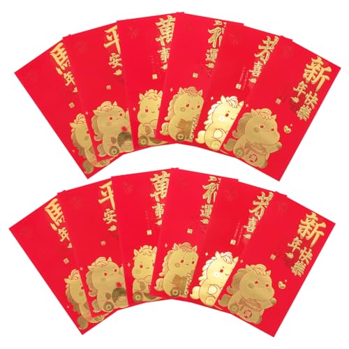 SEWACC 60 Stück Rote Umschläge Jahr Des Pferdes Kreative Tet Money Envelopes Lunar Year Packets Für Frühlingsfest Hochzeit SEWACC 60 Stück Rote Umschläge Jahr Des Pferdes Kreative Tet Money Envelopes Lunar Year Packets Für Frühlingsfest Hochzeit von SEWACC