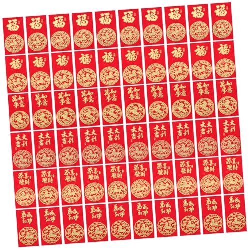 SEWACC 60 Stück Rote Umschläge Jahr Des Pferdes Motiv Neujahrsrot Taschen für Chinesisches Frühlingsfest Geschenkumschläge Papierqualität Langlebig und Festlich SEWACC 60 Stück Rote Umschläge Jahr Des Pferdes Motiv Neujahrsrot Taschen für Chinesisches Frühlingsfest Geschenkumschläge Papierqualität Langlebig und Festlich von SEWACC