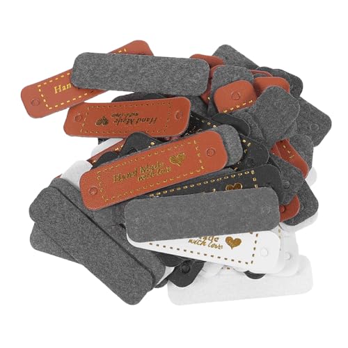 SEWACC 60 Stück Synthetische Lederlabels mit Löchern zum Aufnähen DIY Kleidungsetiketten für Hüte Taschen Jeans Flexible Handgeprägte Namensschilder für Bastelprojekte SEWACC 60 Stück Synthetische Lederlabels mit Löchern zum Aufnähen DIY Kleidungsetiketten für Hüte Taschen Jeans Flexible Handgeprägte Namensschilder für Bastelprojekte von SEWACC