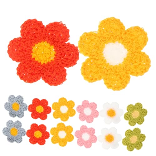 SEWACC 60 Stück Teiliges Beständige Blüten Patches zum Aufnähen Bunte Blumen Aufnäher für Hüte Kleidung und Rucksäcke Zarte Stickerei DIY Dekoration und Reparatur Kompakte von SEWACC