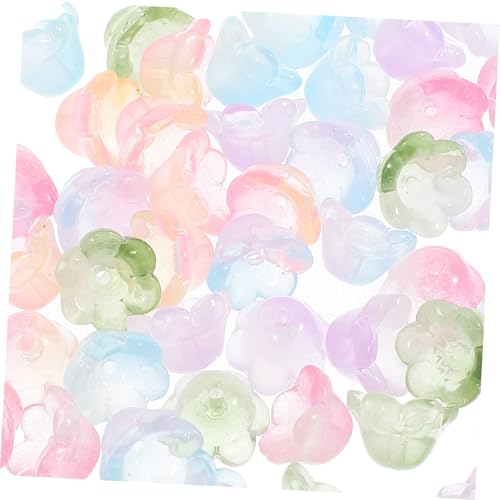 SEWACC 60 Stück Teiliges Bunte Glasperlen mit Bohrung für Schmuckherstellung DIY armbänder Halsketten Ohrringe Leichte Charms Zubehör für Damen SEWACC 60 Stück Teiliges Bunte Glasperlen mit Bohrung für Schmuckherstellung DIY armbänder Halsketten Ohrringe Leichte Charms Zubehör für Damen von SEWACC