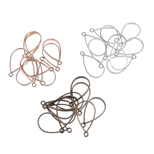 SEWACC 60 Stück Teiliges DIY Schmuck Anhänger aus Robustem Legierungs Hohl Offener Tropfen lünette Rahmen für Epoxidharz Harz Schmuckherstellung Vintage Bronze Silber Mix Vielseitig für von SEWACC