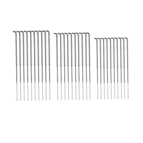 SEWACC 60 Stück Teiliges Filznadel Set mit Ergonomischem Griff Glatten Metallnadeln in Drei Groß Mittel Klein für DIY Wollfilz Stickerei Trockenfilzen und Handarbeiten zu Hause von SEWACC