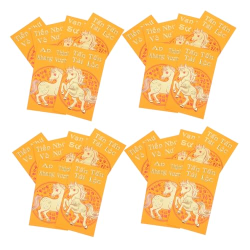 SEWACC 60 Stück Teiliges Frühlingsfest Umschläge Pferdejahr Vietnamesische Goldene Rote Taschen Traditionelle Hong Bao Umschläge für Familie Freunde SEWACC 60 Stück Teiliges Frühlingsfest Umschläge Pferdejahr Vietnamesische Goldene Rote Taschen Traditionelle Hong Bao Umschläge für Familie Freunde von SEWACC