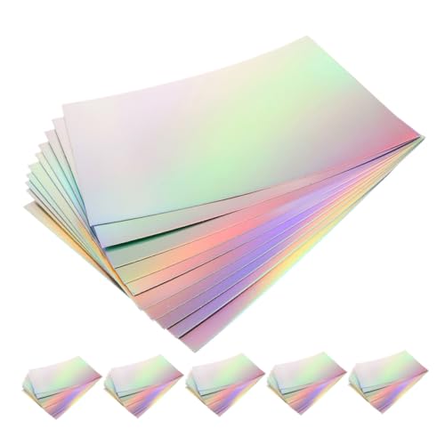 SEWACC 60 Stück Teiliges Holografisches Metallic-kartonpapier Spiegelndes Glänzendes Bastelpapier für Diy-karten Scrapbooking Kinderhandwerk Vielseitig Glänzend Farblich Abwechslungsreich SEWACC 60 Stück Teiliges Holografisches Metallic-kartonpapier Spiegelndes Glänzendes Bastelpapier für Diy-karten Scrapbooking Kinderhandwerk Vielseitig Glänzend Farblich Abwechslungsreich von SEWACC