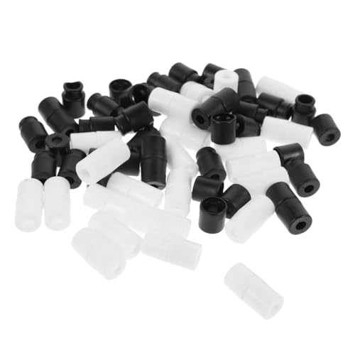 SEWACC 60 Stück Teiliges Kunststoff seilverbinder mit Sicherheitsverschluss Leichtes DIY Lanyard Befestigungssystem für Armbänder Halsketten und Geschenkverbindung in Weiß und Schwarz SEWACC 60 Stück Teiliges Kunststoff seilverbinder mit Sicherheitsverschluss Leichtes DIY Lanyard Befestigungssystem für Armbänder Halsketten und Geschenkverbindung in Weiß und Schwarz von SEWACC