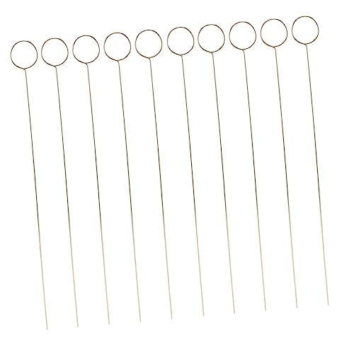 SEWACC 60 Stück Teiliges Runde Metall Blumenstecker mit Draht Robuste Kartenhalter für Fotos Namenskarten Elegante Deko für Hochzeit Valentinstag Geburtstagsfeier Vielseitig Einsetzbar von SEWACC