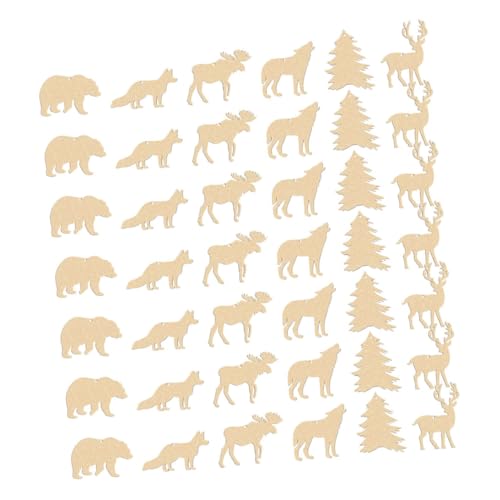 SEWACC 60 Stück Teiliges Unbehandelte Holztiere zum Bemalen DIY Holzfiguren für Kreative Wald dekoration Sichere Holzscheiben Basteln Freude für Partydeko SEWACC 60 Stück Teiliges Unbehandelte Holztiere zum Bemalen DIY Holzfiguren für Kreative Wald dekoration Sichere Holzscheiben Basteln Freude für Partydeko von SEWACC
