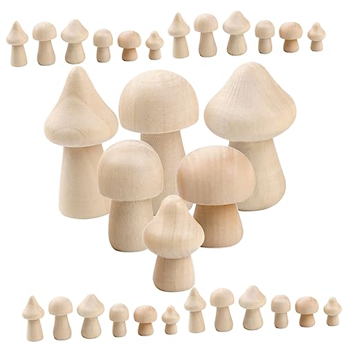 SEWACC 60 Stück Teiliges Unbemalter Holzpilze Glatte DIY Holzpilze für Kreative Bastelprojekte Kindgerechte Bastelmaterialien Unvollendete Pilze für Dekoration SEWACC 60 Stück Teiliges Unbemalter Holzpilze Glatte DIY Holzpilze für Kreative Bastelprojekte Kindgerechte Bastelmaterialien Unvollendete Pilze für Dekoration von SEWACC
