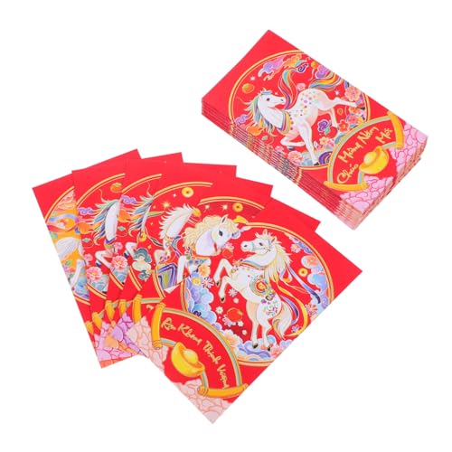 SEWACC 60 Stück Vietnamesische Neujahrsumschläge Rotes Pferde Zodiac Glücksgeldumschläge Premium Papier Chinesisches Frühlingsfest Hong Bao Traditionell für Familie und Freunde SEWACC 60 Stück Vietnamesische Neujahrsumschläge Rotes Pferde Zodiac Glücksgeldumschläge Premium Papier Chinesisches Frühlingsfest Hong Bao Traditionell für Familie und Freunde von SEWACC