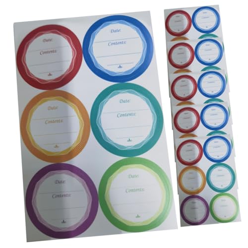 SEWACC 60 Stück Wasserdichte Selbstklebende Etiketten zum Beschriften mit Handwriting Stickern für Küchen Vorratsdosen Marmeladengläser Lebensmittelaufbewahrung Flaschen Organizer von SEWACC