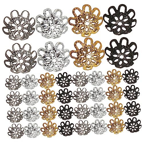 SEWACC 600 Stück Blumenförmige Perlenkappen Herzform Schmuckperlen DIY Armband Endkappen für Halsketten Bastelperlen Mixfarben Langlebig Vielseitig SEWACC 600 Stück Blumenförmige Perlenkappen Herzform Schmuckperlen DIY Armband Endkappen für Halsketten Bastelperlen Mixfarben Langlebig Vielseitig von SEWACC