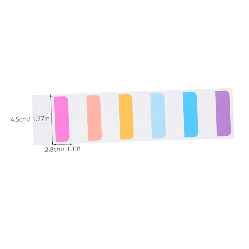 SEWACC 600 Stück Bunte Haftnotizen Index Tabs Selbstklebend Wiederverwendbar Transparent Schreibbar Für Bücher Dokumentenorganisation Notizbücher Klassifikation von SEWACC