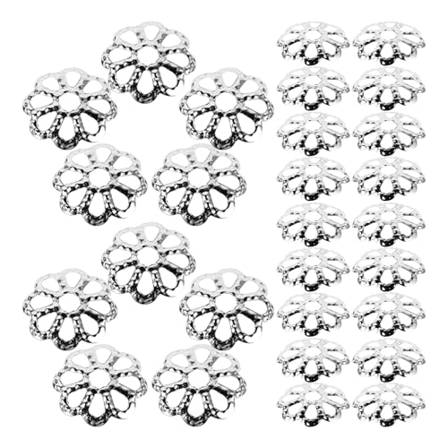 SEWACC 600 Stück Diy Metallblumen Perlenkappen Hohe Langlebig und Fade Resistant für Schmuckherstellung Wie Armbänder und Ohrringe SEWACC 600 Stück Diy Metallblumen Perlenkappen Hohe Langlebig und Fade Resistant für Schmuckherstellung Wie Armbänder und Ohrringe von SEWACC