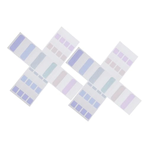 SEWACC 600 Stück Teiliges Haftnotizen Bunte Selbstklebende Seitenmarker Transparente Sticky Index Tabs mit Wiederverwendbarem Kleber Praktische Satzmarker für Bücher Büro und Schule von SEWACC