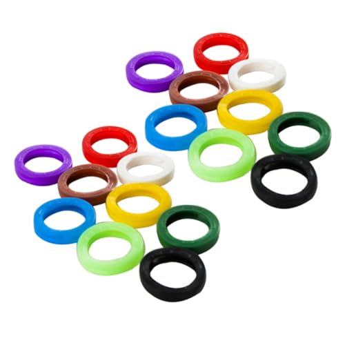 SEWACC 64 Stück Teiliges Elastische Silikon Schlüsselhüllen in Bunten Farben Flexible Schlüsselkennzeichnung Abriebfest und Geruchlos Passend für Standardhausschlüssel Zufällige Farbe SEWACC 64 Stück Teiliges Elastische Silikon Schlüsselhüllen in Bunten Farben Flexible Schlüsselkennzeichnung Abriebfest und Geruchlos Passend für Standardhausschlüssel Zufällige Farbe von SEWACC