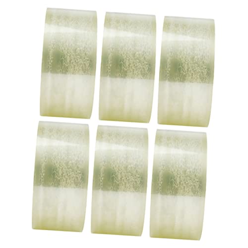 SEWACC 6Rollen Transparentes Klebeband Starkes Einseitiges Verpackungsband für Kartonversiegelung Geeignet für Büro Schule Zuhause und DIY Projekte von SEWACC