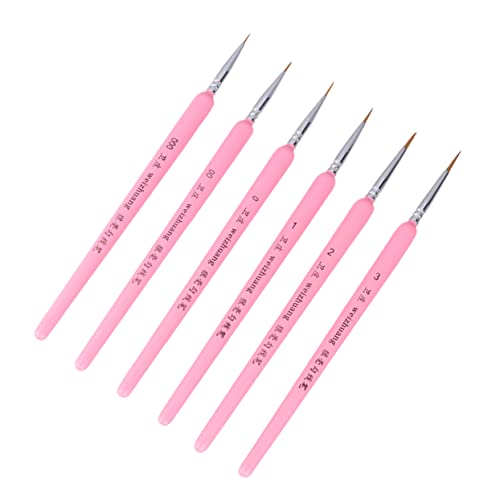SEWACC 6Stücke Teiliges Miniaturpinsel für Details Professionelle Malpinsel für Künstler Geeignet für Aquarell Gouache und Ölfarben Rosa Farbverlauf Leicht und Langlebig SEWACC 6Stücke Teiliges Miniaturpinsel für Details Professionelle Malpinsel für Künstler Geeignet für Aquarell Gouache und Ölfarben Rosa Farbverlauf Leicht und Langlebig von SEWACC
