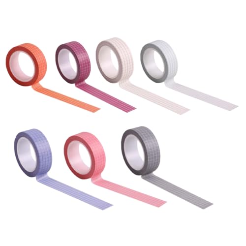 SEWACC 7 Rollen Teiliges Washi Tape Dekoratives Klebeband für Scrapbooking DIY Basteln Tagebuch Geschenkverpackung Leicht und Langlebig Kreative Hand Account Tapes SEWACC 7 Rollen Teiliges Washi Tape Dekoratives Klebeband für Scrapbooking DIY Basteln Tagebuch Geschenkverpackung Leicht und Langlebig Kreative Hand Account Tapes von SEWACC