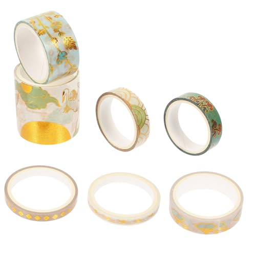 SEWACC 7 Rollen Vintage Washi Tape Dekorative Geschenkband für Scrapbooking DIY Basteln Farbiges Klebeband Vielseitig für Geschenkverpackungen Planer Partydekorationen SEWACC 7 Rollen Vintage Washi Tape Dekorative Geschenkband für Scrapbooking DIY Basteln Farbiges Klebeband Vielseitig für Geschenkverpackungen Planer Partydekorationen von SEWACC