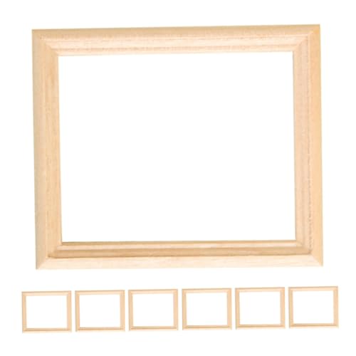 SEWACC 7 Stück Miniaturisierte Holz Bilderrahmen Teiliges für Puppenhäuser Handgefertigte Fotorahmen mit Filigranen Details für Kreative Dekoration und SEWACC 7 Stück Miniaturisierte Holz Bilderrahmen Teiliges für Puppenhäuser Handgefertigte Fotorahmen mit Filigranen Details für Kreative Dekoration und von SEWACC