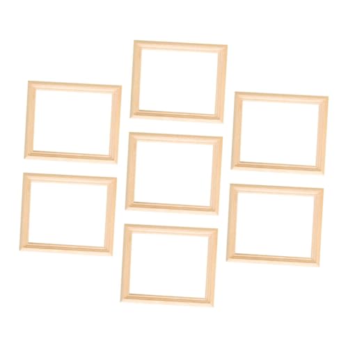 SEWACC 7 Stück Teiliges Mini Holz Fotorahmen Handgefertigt mit Filigranen Hohlmustern Dekorative Mini Bilderrahmen für Puppenhaus Vielseitig als Miniatur Deko und Geeignet SEWACC 7 Stück Teiliges Mini Holz Fotorahmen Handgefertigt mit Filigranen Hohlmustern Dekorative Mini Bilderrahmen für Puppenhaus Vielseitig als Miniatur Deko und Geeignet von SEWACC