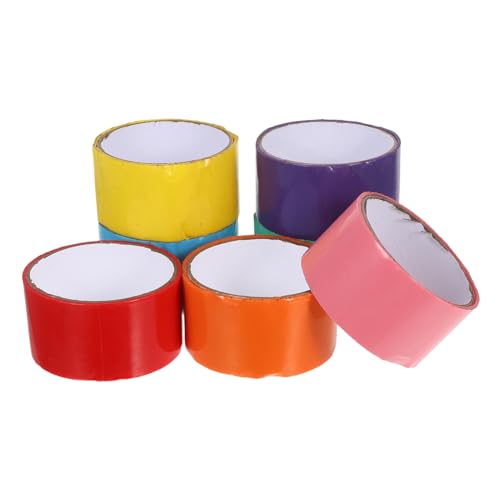 SEWACC 7 Stück Teiliges Regenbogen Klebeband Starke Haftung Bunte Decompression Klebebänder für DIY Basteln Sensorische Entspannungsspiele Vielseitige Haftbänder für Erwachsene SEWACC 7 Stück Teiliges Regenbogen Klebeband Starke Haftung Bunte Decompression Klebebänder für DIY Basteln Sensorische Entspannungsspiele Vielseitige Haftbänder für Erwachsene von SEWACC