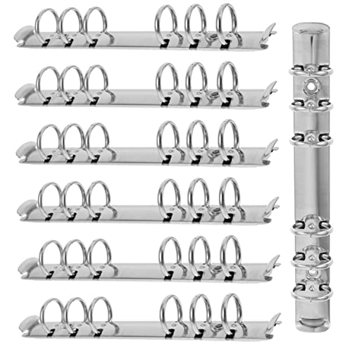 SEWACC 7 Stück Teiliges Ringmechanismus Metall Binder Ringe für Lose Einfach Erweiterbar und Sicher Verschließbar Langlebig und Flexibel für Diy Notizbuch Ordner Zubehör SEWACC 7 Stück Teiliges Ringmechanismus Metall Binder Ringe für Lose Einfach Erweiterbar und Sicher Verschließbar Langlebig und Flexibel für Diy Notizbuch Ordner Zubehör von SEWACC