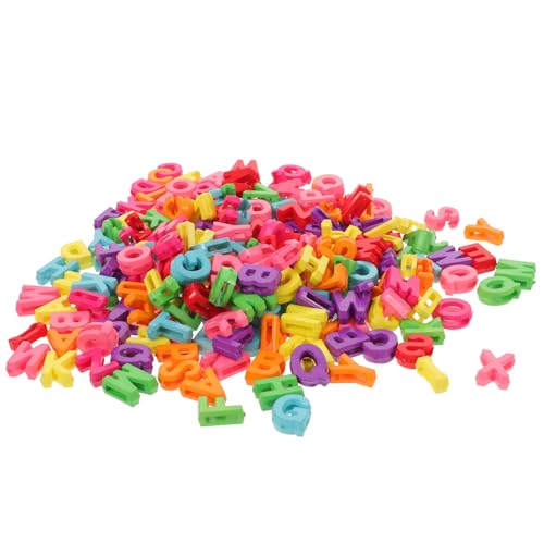 SEWACC 700 Stück Bunte Macaron Alphabet Perlen A-z Buchstaben Schmuckperlen für DIY Armbänder Halsketten Schlüsselanhänger Basteln mit Langlebiger Textur und Kreativem Design von SEWACC
