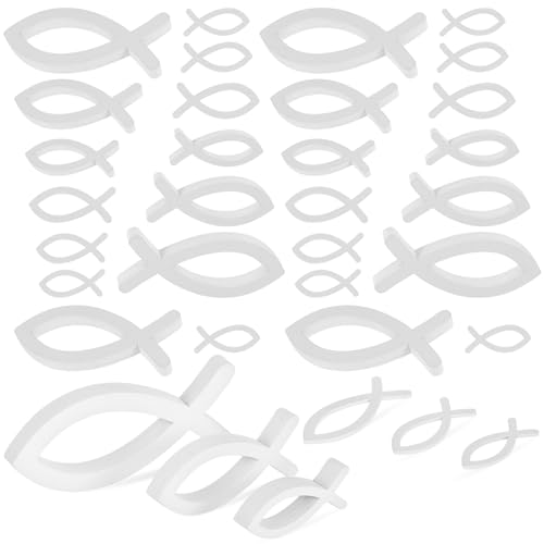 SEWACC 72 Stück Holzhänger Fisch Deko Hohle Fischform für DIY Bastelaccessoires Weiße Holzfische für Tisch und Kinderzimmerdekoration SEWACC 72 Stück Holzhänger Fisch Deko Hohle Fischform für DIY Bastelaccessoires Weiße Holzfische für Tisch und Kinderzimmerdekoration von SEWACC