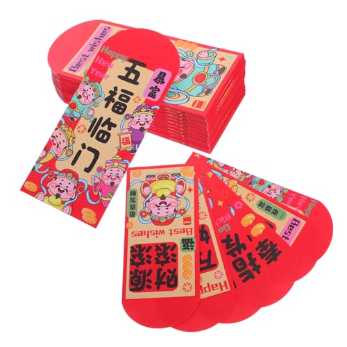 SEWACC 72 Stück Rote Umschläge Jahr Des Pferdes Rotes Papier Geldumschläge Traditionelle Chinesische Lunar Year Festliche Geschenkumschläge für Frühlingsfest und Familienfeiern von SEWACC