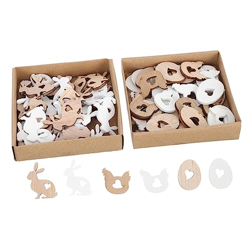 SEWACC 72 Stück Teiliges DIY Holz Ostereier und Hasen Dekorset Naturbelassene Holzanhänger für Kreative Osterbasteleien Langlebige Holzscheiben für Festdekoration SEWACC 72 Stück Teiliges DIY Holz Ostereier und Hasen Dekorset Naturbelassene Holzanhänger für Kreative Osterbasteleien Langlebige Holzscheiben für Festdekoration von SEWACC