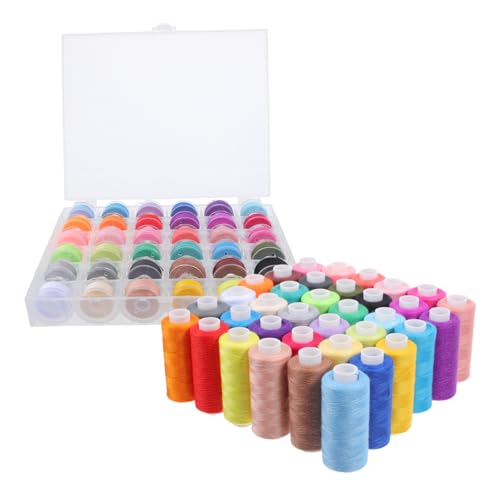 SEWACC 72 Stück Teiliges Nähgarn Set Farben Nähfaden für Maschinen und Handstiche Yards pro Spule Vielseitig Einsetzbar für Quilting und Kreative Projekte von SEWACC