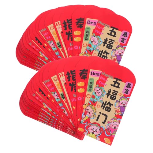 SEWACC 72 Stück Teiliges Rote Umschläge Jahr Des Pferdes Robuste Papier-lucky Money Umschläge Traditionelle Chinesische Rote Briefumschläge Für Frühlingsfest Familie Und Firmenfeiern SEWACC 72 Stück Teiliges Rote Umschläge Jahr Des Pferdes Robuste Papier-lucky Money Umschläge Traditionelle Chinesische Rote Briefumschläge Für Frühlingsfest Familie Und Firmenfeiern von SEWACC