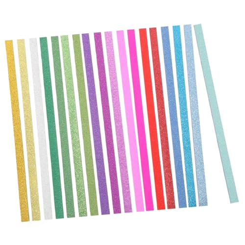 SEWACC 720 Blatt Origami Papier mit Glitzer Farben Multifunktionale Bastelpapiere für Erwachsene Stern Papierstreifen zum Falten für DIY Bastelprojekte Schule und Scrapbooking SEWACC 720 Blatt Origami Papier mit Glitzer Farben Multifunktionale Bastelpapiere für Erwachsene Stern Papierstreifen zum Falten für DIY Bastelprojekte Schule und Scrapbooking von SEWACC