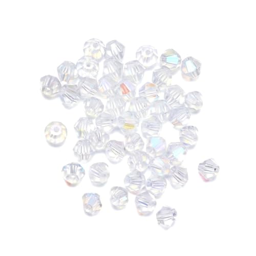 SEWACC 720 Stück Facettierte Transparente Kristallperlen Doppelkegelförmige DIY Schmuckperlen Langlebige Bastelaccessoires für Armbänder Halsketten und Schmuckherstellung SEWACC 720 Stück Facettierte Transparente Kristallperlen Doppelkegelförmige DIY Schmuckperlen Langlebige Bastelaccessoires für Armbänder Halsketten und Schmuckherstellung von SEWACC