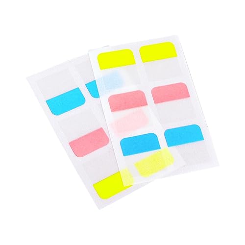 SEWACC 8 Blatt Teiliges Selbstklebende Index Sticker Bunten Farben für Büro und Schule Praktische Haftnotizen für Memos und Organisation von SEWACC